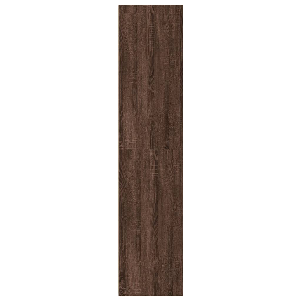 Highboard Brown Oak 45X41X185 Cm Engineered Wood