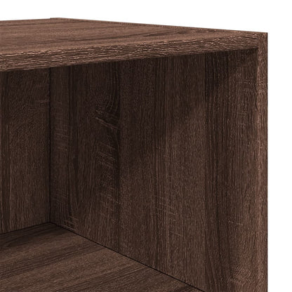 Highboard Brown Oak 45X41X185 Cm Engineered Wood