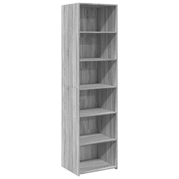 Highboard Grey Sonoma 50X41X185 Cm Engineered Wood