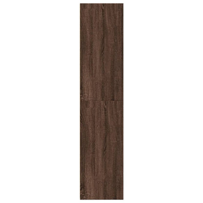 Highboard Brown Oak 50X41X185 Cm Engineered Wood