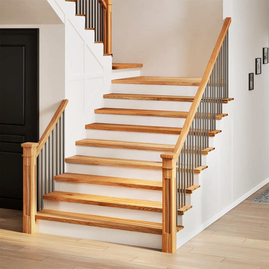 Stair Treads 4 Pcs Light Brown 110X25X2 Cm Solid Wood Oak