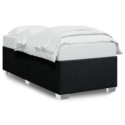 Bed Frame Without Mattress Black 90X190 Cm Single Fabric