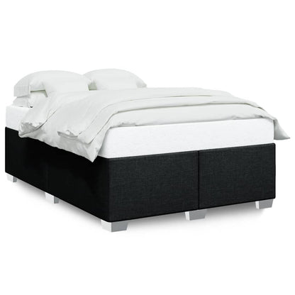 Bed Frame Without Mattress Black����Double Fabric