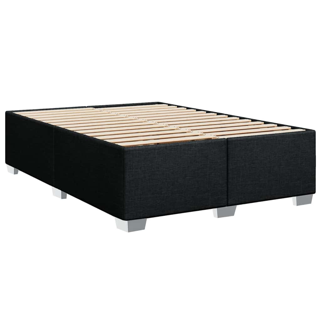 Bed Frame Without Mattress Black����Double Fabric