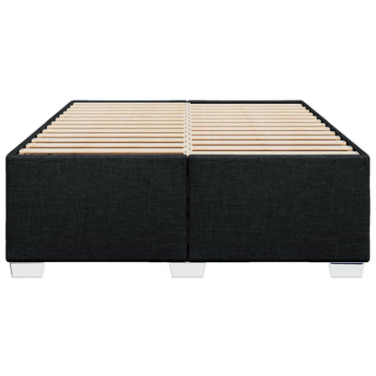 Bed Frame Without Mattress Black����Double Fabric