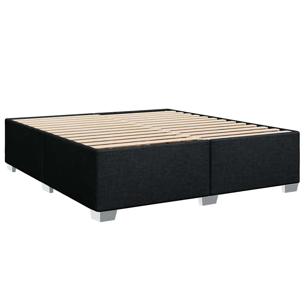 Bed Frame Without Mattress Black����Super King Fabric