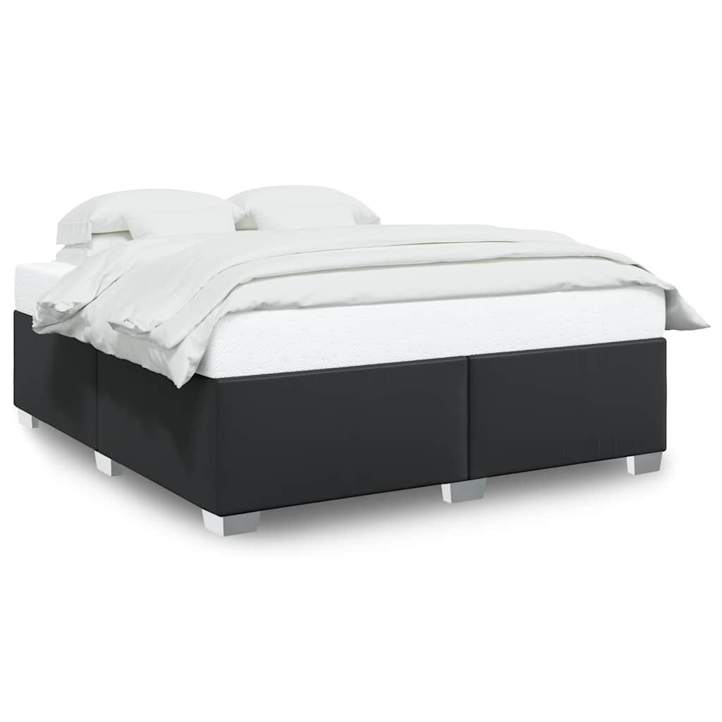 Bed Frame Without Mattress Black����Super King Faux Leather