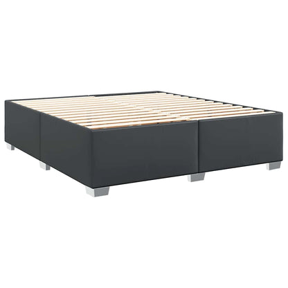 Bed Frame Without Mattress Black����Super King Faux Leather