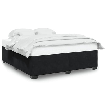 Bed Frame Without Mattress Black����Super King Velvet