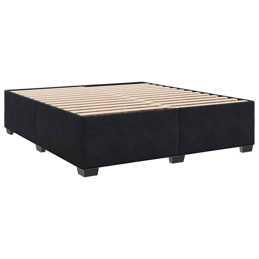 Bed Frame Without Mattress Black����Super King Velvet