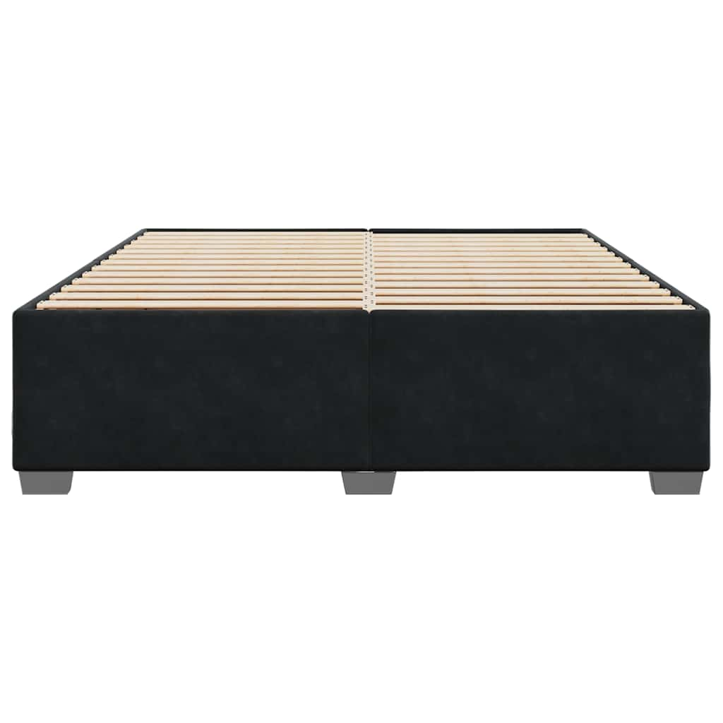 Bed Frame Without Mattress Black����Super King Velvet