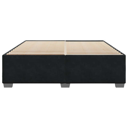 Bed Frame Without Mattress Black����Super King Velvet