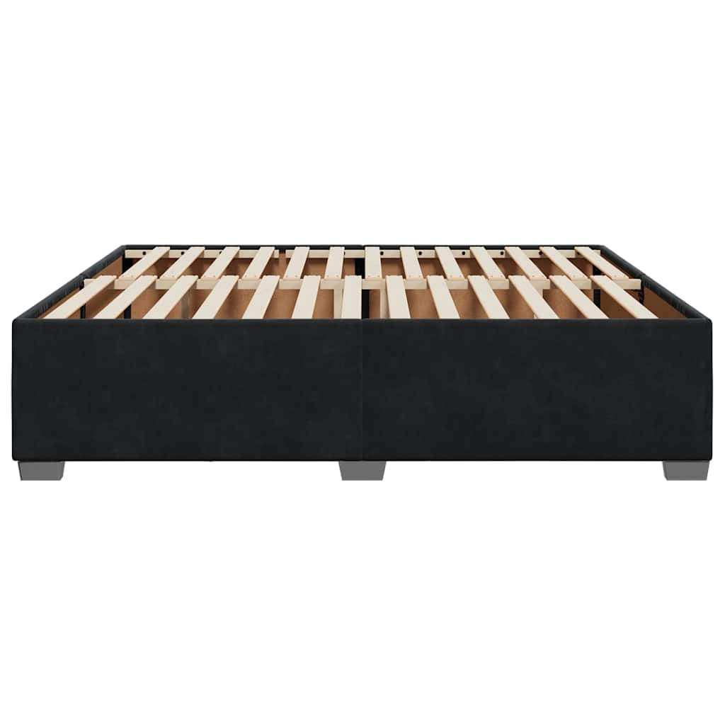 Bed Frame Without Mattress Black����Super King Velvet