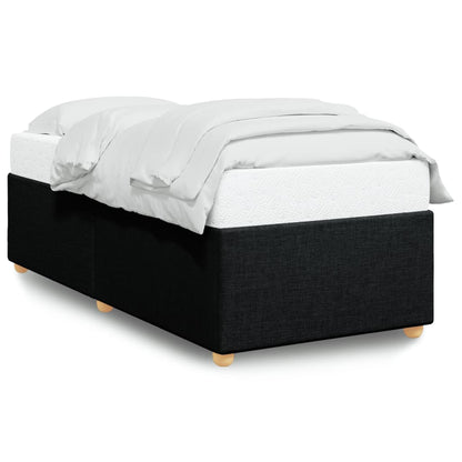 Bed Frame Without Mattress Black 100X200 Cm Fabric