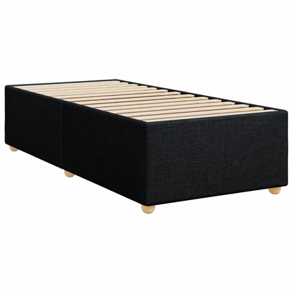 Bed Frame Without Mattress Black 100X200 Cm Fabric