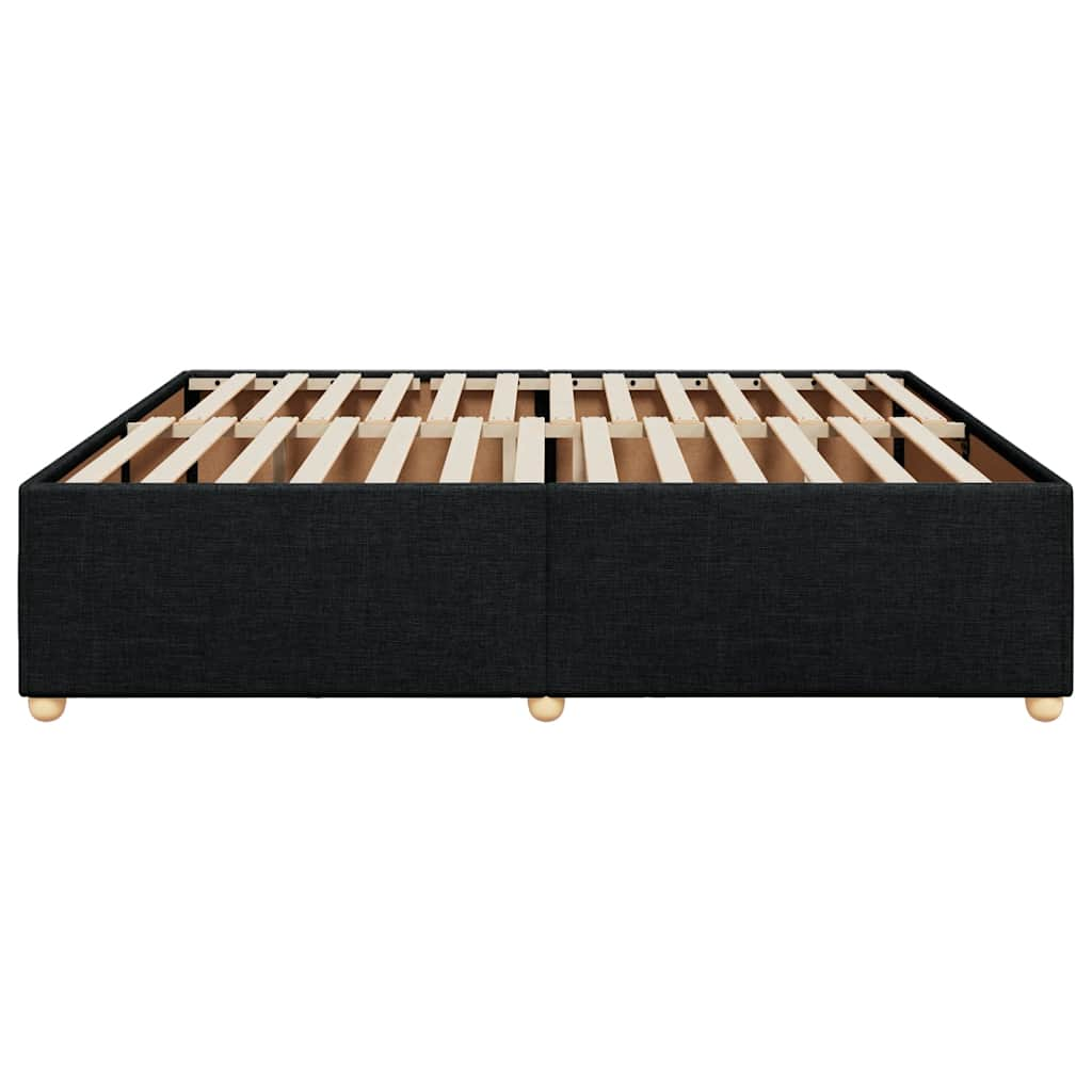 Bed Frame Without Mattress Black����Super King Fabric