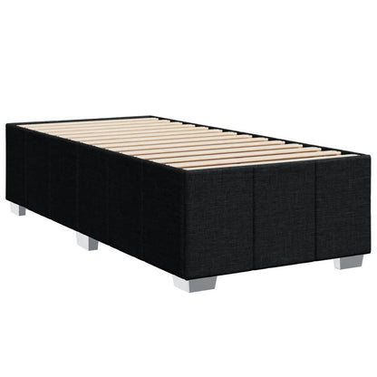 Bed Frame Without Mattress Black 90X190 Cm Single Fabric