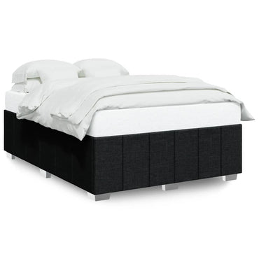 Bed Frame Without Mattress Black Double Fabric