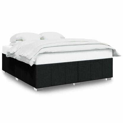 Bed Frame Without Mattress Black Super King Fabric