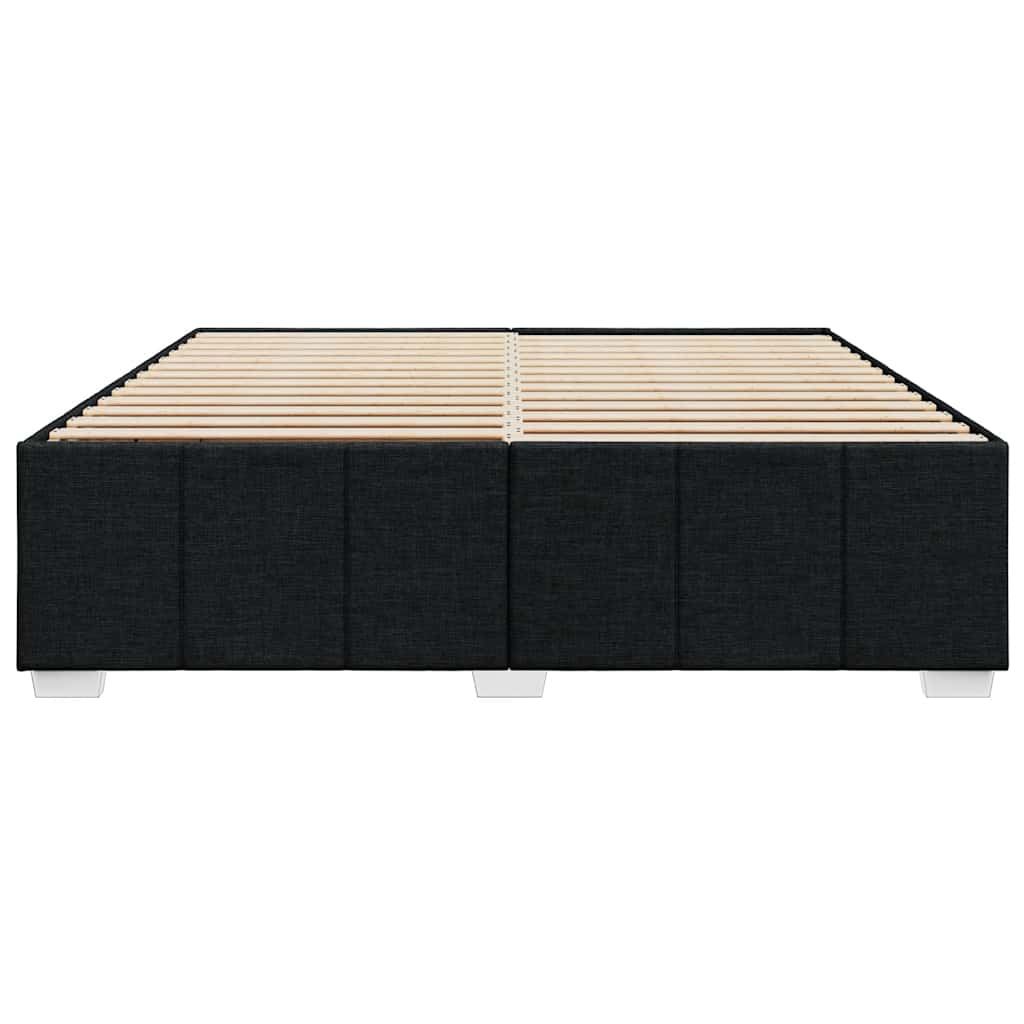 Bed Frame Without Mattress Black Super King Fabric