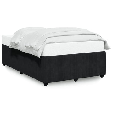 Bed Frame Without Mattress Black 120X190 Cm Small Double Velvet