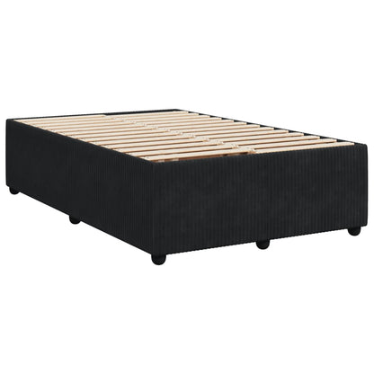 Bed Frame Without Mattress Black 120X190 Cm Small Double Velvet