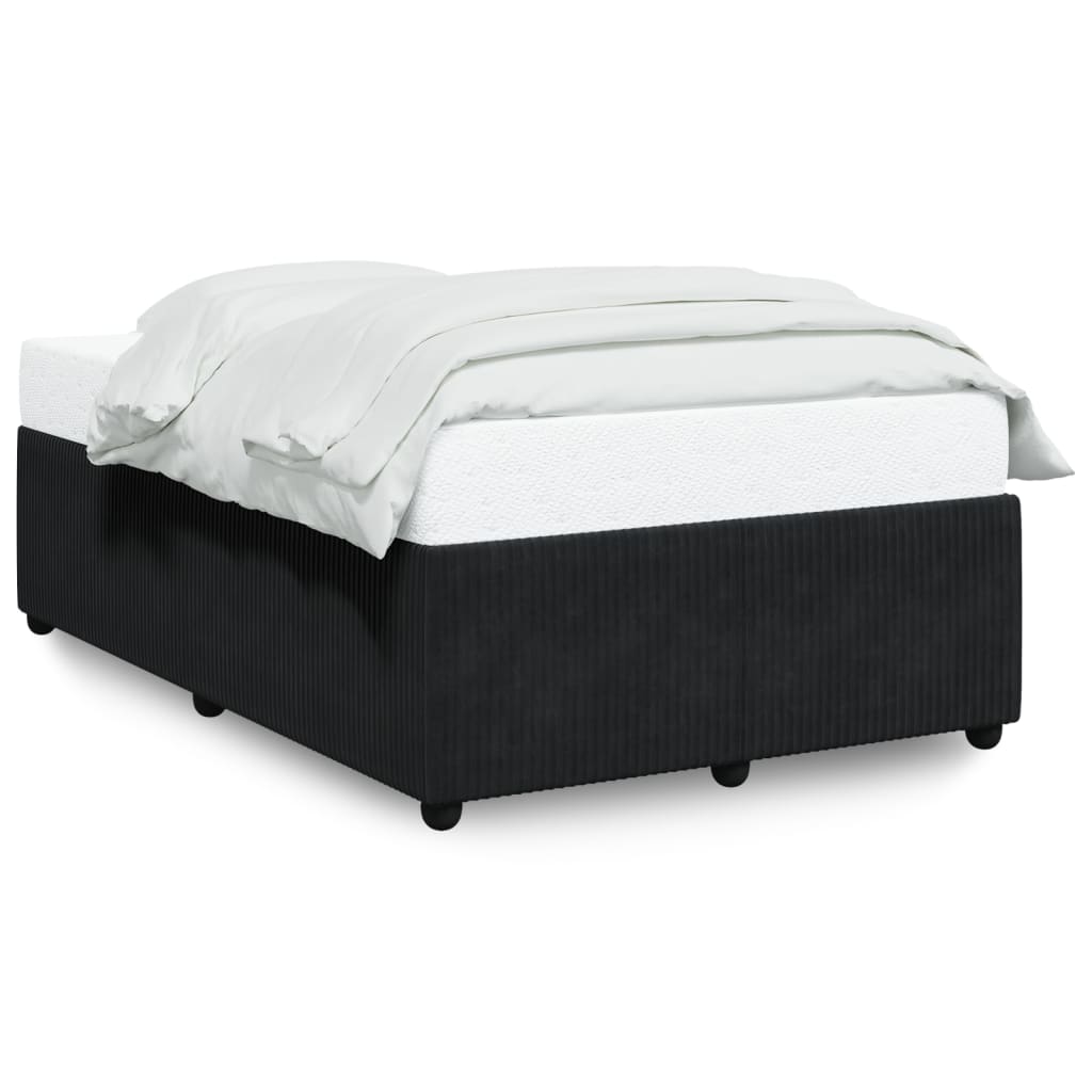 Bed Frame Without Mattress Black 120X200 Cm Velvet