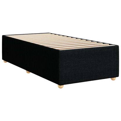 Bed Frame Without Mattress Black Single Fabric