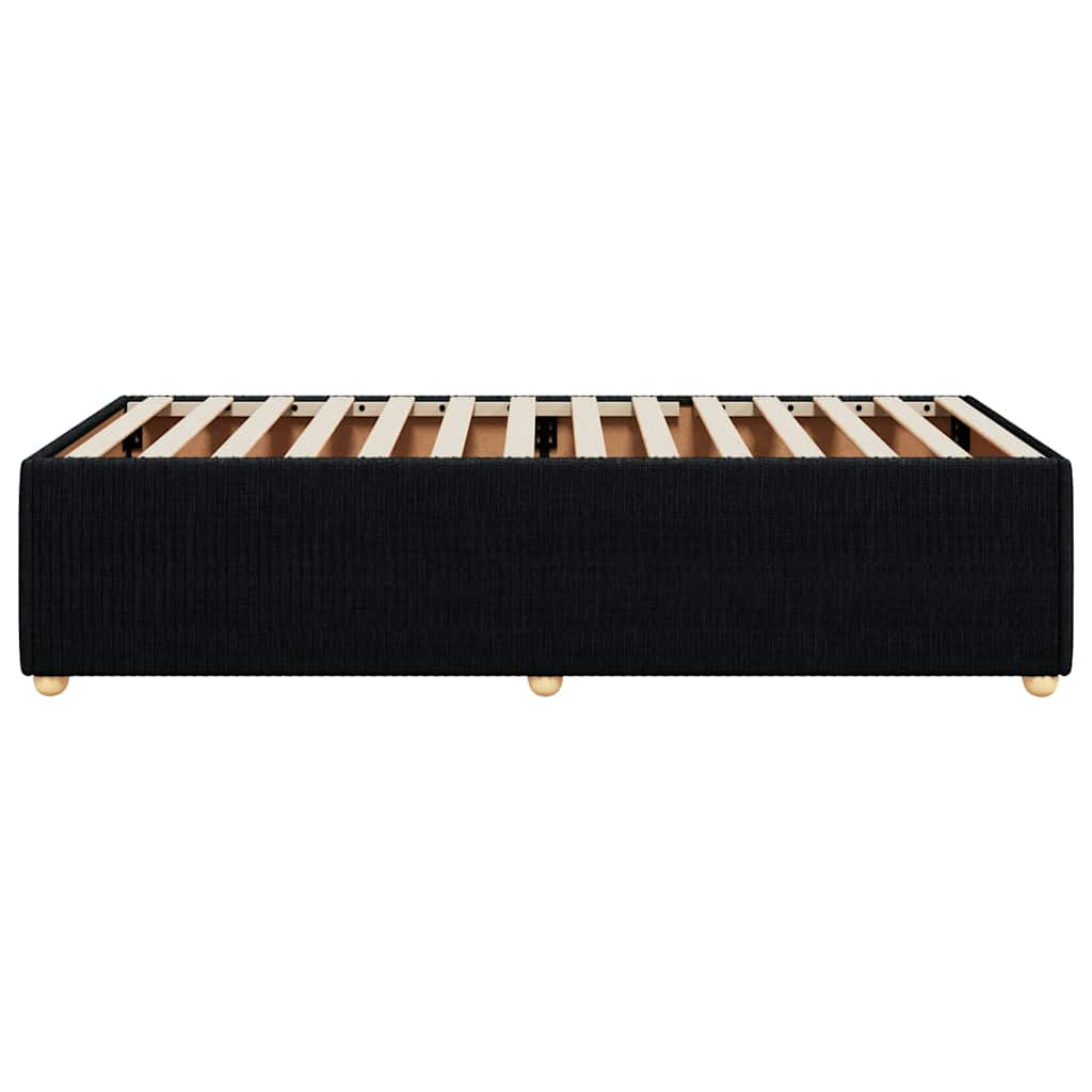 Bed Frame Without Mattress Black Single Fabric