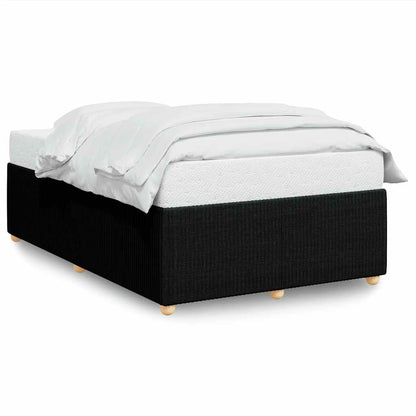 Bed Frame Without Mattress Black Double Fabric