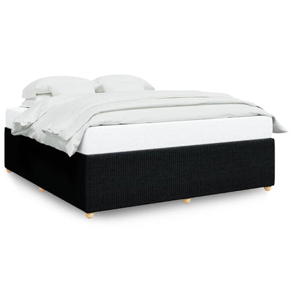 Bed Frame Without Mattress Black Super King Fabric