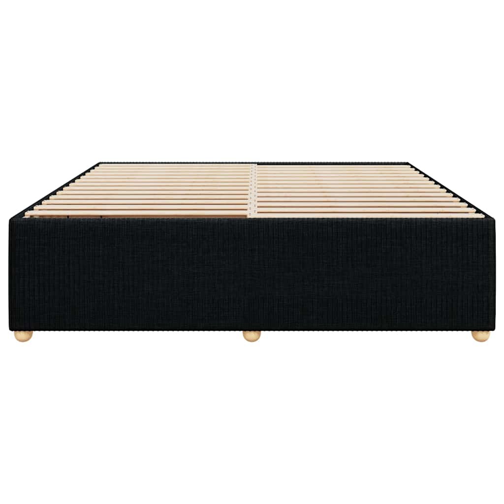 Bed Frame Without Mattress Black Super King Fabric