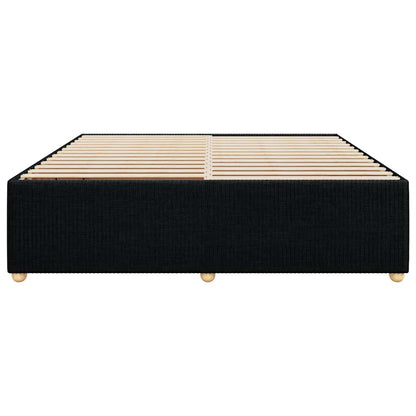 Bed Frame Without Mattress Black Super King Fabric