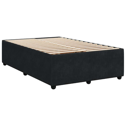 Bed Frame Without Mattress Black Double Velvet