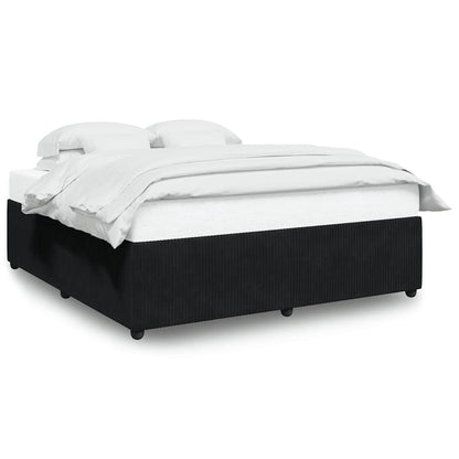 Bed Frame Without Mattress Black Super King Velvet