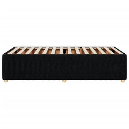 Bed Frame Without Mattress Black Single Fabric