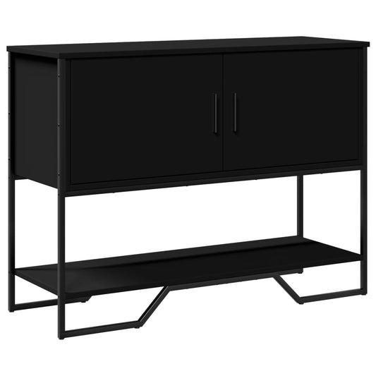 Console Table Black 100X35X74.5 Cm Engineered Wood