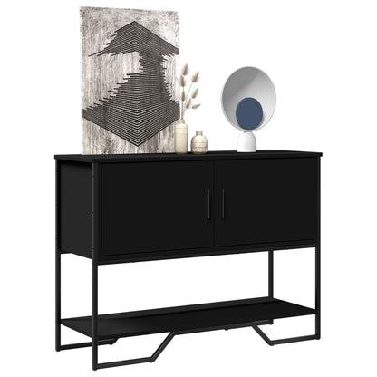 Console Table Black 100X35X74.5 Cm Engineered Wood