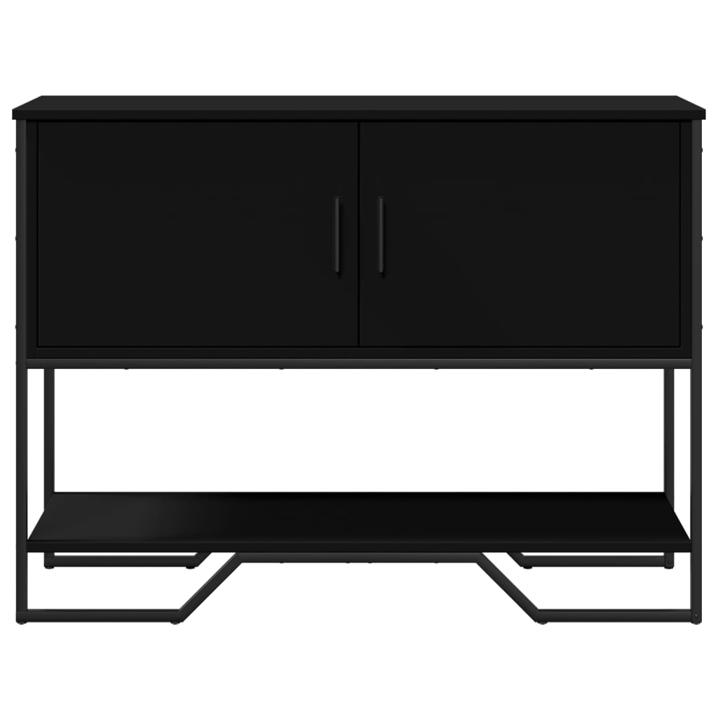 Console Table Black 100X35X74.5 Cm Engineered Wood