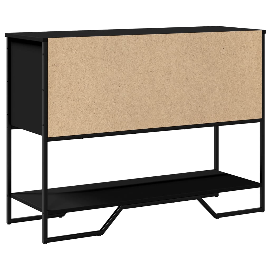 Console Table Black 100X35X74.5 Cm Engineered Wood