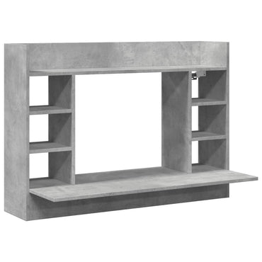 Wall-Mounted Desk Concrete Grey 105X48X75 Cm Engineered Wood