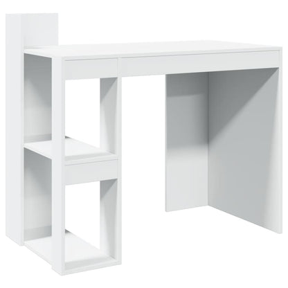 Office Desk White 103.5X56.5X94 Cm Engineered Wood