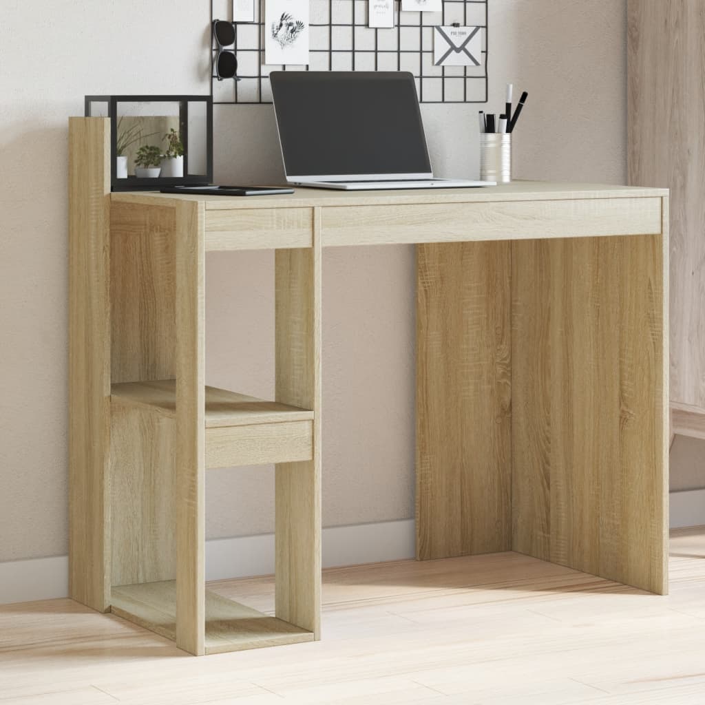 Office Desk Sonoma Oak 103.5X56.5X94 Cm Engineered Wood