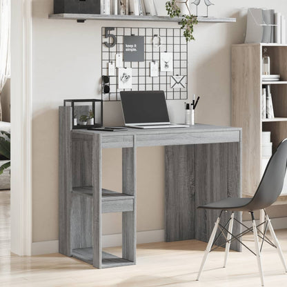 Office Desk Grey Sonoma 103.5X56.5X94 Cm Engineered Wood