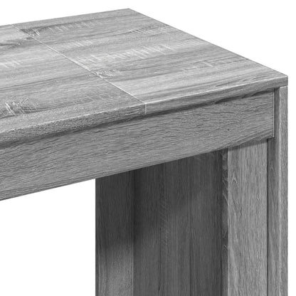 Office Desk Grey Sonoma 123.5X73.5X75 Cm Engineered Wood