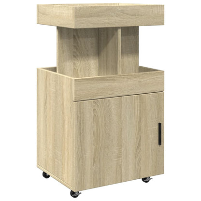 Bar Cart Sonoma Oak 50X41X89 Cm Engineered Wood