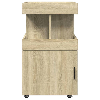 Bar Cart Sonoma Oak 50X41X89 Cm Engineered Wood