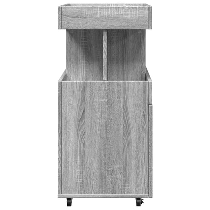 Bar Cart Grey Sonoma 50X41X89 Cm Engineered Wood