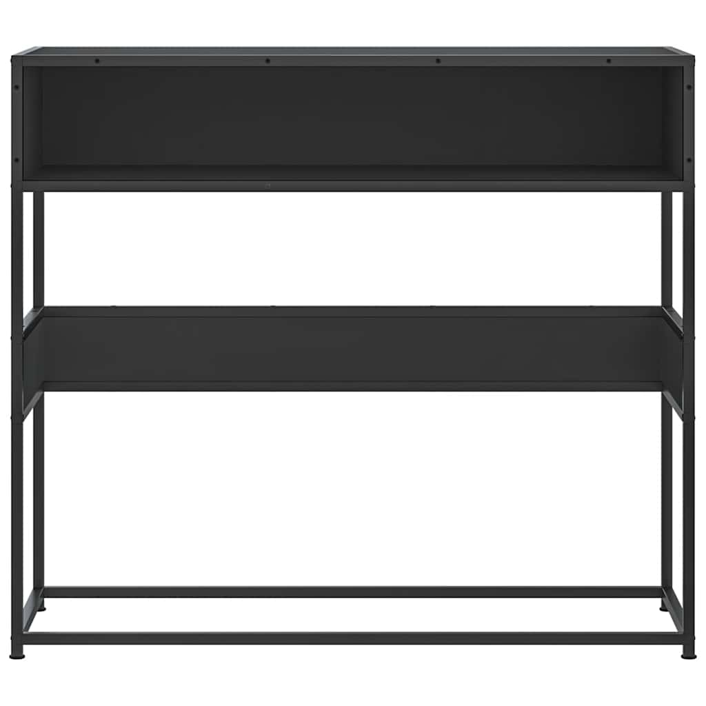 Console Table Black 90X35X80 Cm Engineered Wood