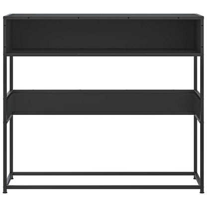 Console Table Black 90X35X80 Cm Engineered Wood